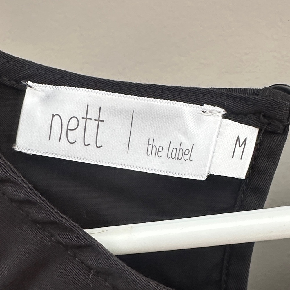 NETT the Label Black Ruffle Sleeve Blouse - Picture 2 of 3